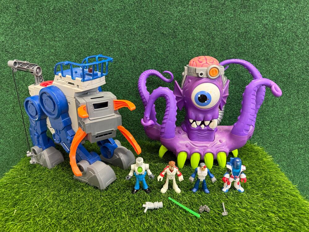 Imaginext Tentaclor Octopus Alien Monster & Robot Space Mammoth ALPHA WALKER